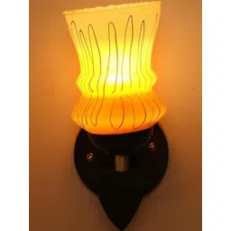 SOMIL Yellow Glass Cylinder Wall Lamps image 4