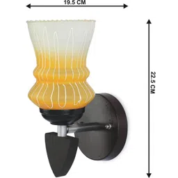 SOMIL Yellow Glass Cylinder Wall Lamps image 3