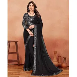 somvati Women Embellished Saree with Contrast Border-picture-38
