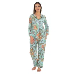 SONA Floral Printed Pure Cotton Night Suit-picture-28