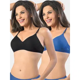 Sonari Black & Blue Women's Regular Bra-picture-23