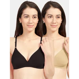 Sonari Pack Of 2 Black & Nude-Coloured Bra-picture-39