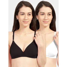 Sonari Pack Of 2 Black & White Bra-picture-41