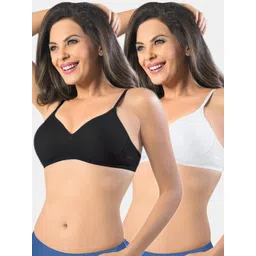 Sonari Pack Of 2 Black & White Bra-picture-14
