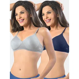 Sonari Pack Of 2 Blue & Grey Bra-picture-18