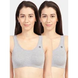 Sonari Pack of 2 Grey Non Padded Non-Wired Camisole Bra-picture-31