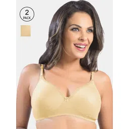 Sonari Pack of 2 Nude-Coloured Non-Padded Everyday Bra-picture-36