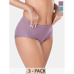 Sonari Pack Of 3 Mid-Rise Hipster Briefs-picture-29