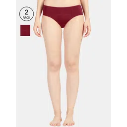Sonari Women Maroon Pack Of 2 Solid Period Panty sarappmaroonmaroonS-picture-20
