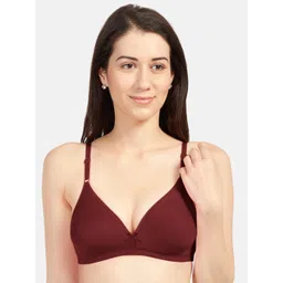 Sonari Women Pack Of 2 Maroon Solid Non Padded Everyday Bra image 2