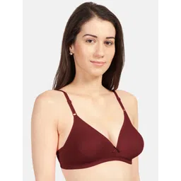 Sonari Women Pack Of 2 Maroon Solid Non Padded Everyday Bra image 3