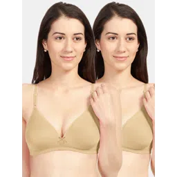 Sonari Women Pack Of 2 Nude Solid Non Padded Everyday Bra-picture-26