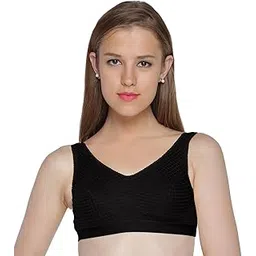 sonari Womens Non Padded Yoga Bra | Wide Underbust Band, Pull On Type, Broad Shoulder Straps, Full Coverage, Seamed, Cotton Strech Material for Workout -004-picture-50
