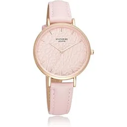 Poze by Sonata Quartz Analog Pink Dial PU Leather Strap Watch for Women-SP80036WL01W-picture-11