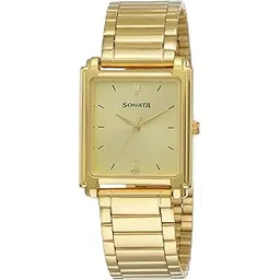 sonata Analog Gold Dial Men's Watch-NL7053YM02/NP7053YM02-picture-38