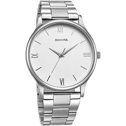 sonata Aspire Quartz Analog White Dial Stainless Steel Strap Watch for Men-77105SM12W/NT77105SM12W-picture-32
