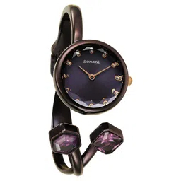 Sonata Aura Quartz Analog Purple Dial Purple Stainless Steel Strap Watch For Women-picture-34