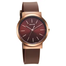 Sonata Essentials Brown Dial Polyurethane Strap Watch for Women-picture-11