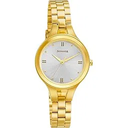 sonata Gold Edit Silver Dial Women Watch with Stainless Steel Strap-NS8176YM01-picture-24