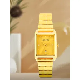 Sonata Men Gold-Toned Dial Watch NF7007YM02A-picture-40