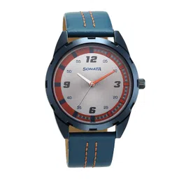 Sonata Men Leather Straps Analogue Watch 7149QL01 image 1