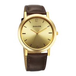 Sonata Men Leather Straps Analogue Watch 77108YL03-picture-17