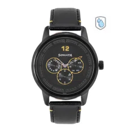 Sonata Men Leather Straps Analogue Watch NP7139NL01-picture-21