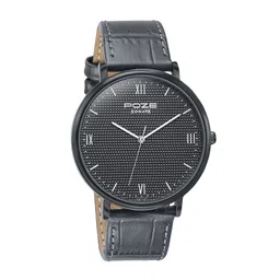 Sonata Men Poze Brass Dial & Leather Textured Straps Analogue Quartz Watch SP70061NL02-picture-19