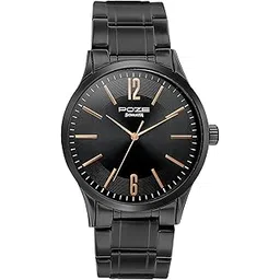 Sonata Poze Quartz Analog Black Dial Metal Strap Watch for Men-SP70022NM01W-picture-31
