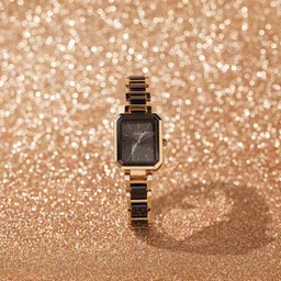 Sonata Poze Quartz Analog Black Dial Two Toned Color Stainless Steel Strap Watch For Women-picture-20