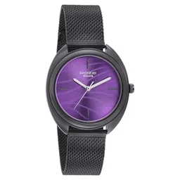 Sonata Poze Quartz Analog Purple Dial Metal Strap Watch for Women-picture-19