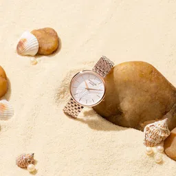 Sonata Poze Quartz Analog White Dial Stainless Steel Strap Watch For Women-picture-14