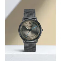 Sonata Poze Quartz Grey Dial Black Metal Strap Analog Watch - For Men SP70006NM02-picture-14