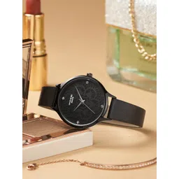 Sonata Poze Women Printed Dial & Leather Regular Style Strap Analogue Watch SP80032NL01W-picture-21