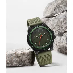 sonata SF Sporty Green Dial Green Polyurethane Strap Analog Watch - For Men NT7930PP18W-picture-10