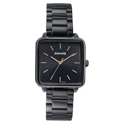 Sonata Wedding Edit Quartz Analog Black Dial Stainless Steel Strap Watch For Women-picture-28
