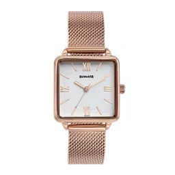 Sonata Women Dial & Stainless Steel Bracelet Style Straps Analogue Watch 87068WM01-picture-10