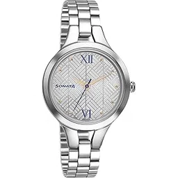 sonata Workwear White Dial Women Watch with Stainless Steel Strap-NS8151SM06-picture-29