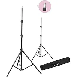 Sonia LS-250 9 Feet Umbrella Flash Portable Foldable Combo Light Stand for Photography Set of 2 with Carry Bag Case for tiktok Video Photo Studio Shooting (Black)-picture-17