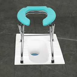 sonvi surgical Stainless Steel Commode Chair Shower Chair Green Commode Chair Commode Chair-picture-4