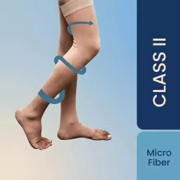 Sorgen SMCS2324 Royale Microfiber Extra Soft Superior Fabric Medical Compression Stockings for Varicose Veins Class 2 Thigh Length (X-Large)-picture-37