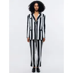 SOTBELLA Striped Single-Breasted Blazer-picture-13