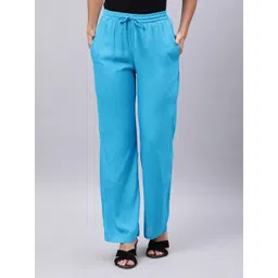 Souchii Women Blue Liva Ethnic Palazzos-picture-20