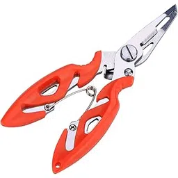 Sougayilang Ultralight Aluminum Fishing Pliers, Corrosion Resistance Braid Split Ring Pliers - Orange-picture-21