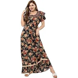 soulemo Women Premium Rayon Printed Nighty 1762-picture-22