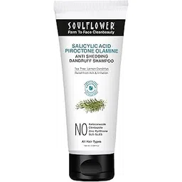 Soulflower Anti Dandruff Shampoo with Piroctone Olamine, 1% Salicylic Acid, Dandrilys -86% Dandruff Reduction in 4 washes* for Hair Growth, Hair Fall Control, Controls Itchy scalp Men & Women, 100ml-picture-14