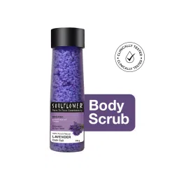 Soulflower Exfoliating Lavender Body Scrub & Epsom Bath Salt, Vitamin E, Olive, Relaxing Muscle Pain-picture-18
