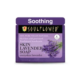 Soulflower Organic Handmade Lavender Bathing Soap For Dry Skin & Body Odor, Moisturise & Hydrate-picture-16