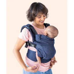 Soulslings Cotton Aseema Handsfree Baby Carrier Fully Adjustable - Blue-picture-12