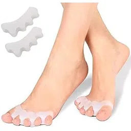 Soulvinee® Toe Separator for Feet Toe Spacers Correct Toes Yoga Silicone Hammer Toe Corrector for Women & Men Correct Toe Straighteners for Overlapping Toes (All Finger Toe Separator) 1 pair-picture-49